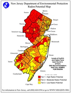 NJ Radon map
